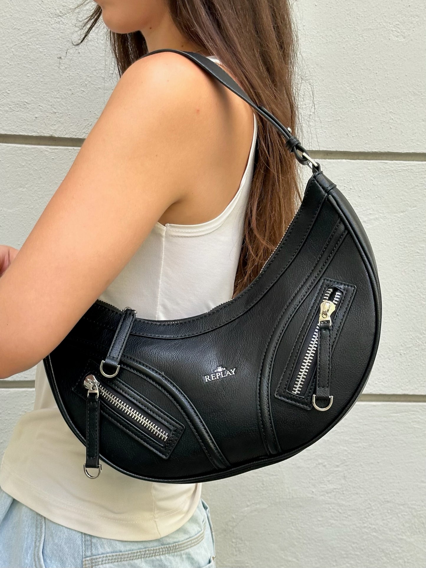Replay Black New With Tags Shoulder Bag