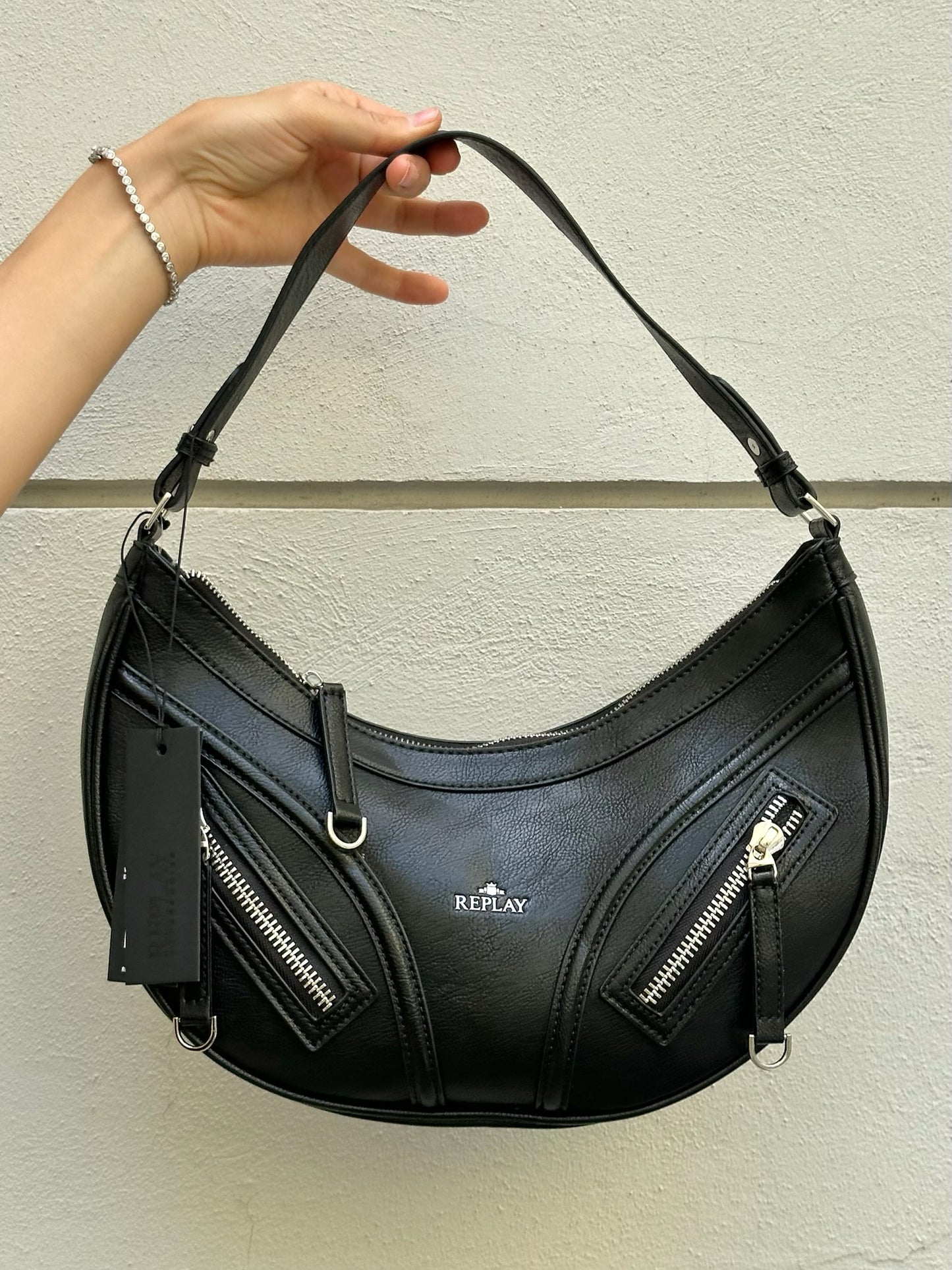 Replay Black New With Tags Shoulder Bag