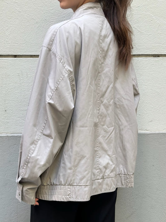 Vintage Light Gray Bomber Jacket L