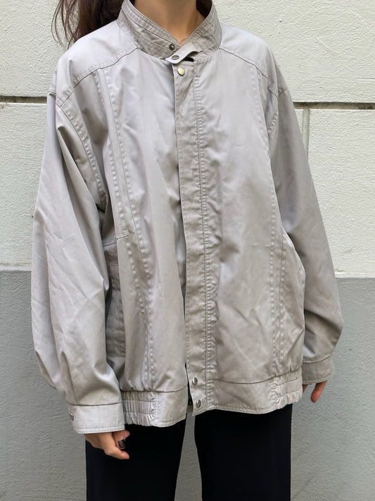 Vintage Light Gray Bomber Jacket L