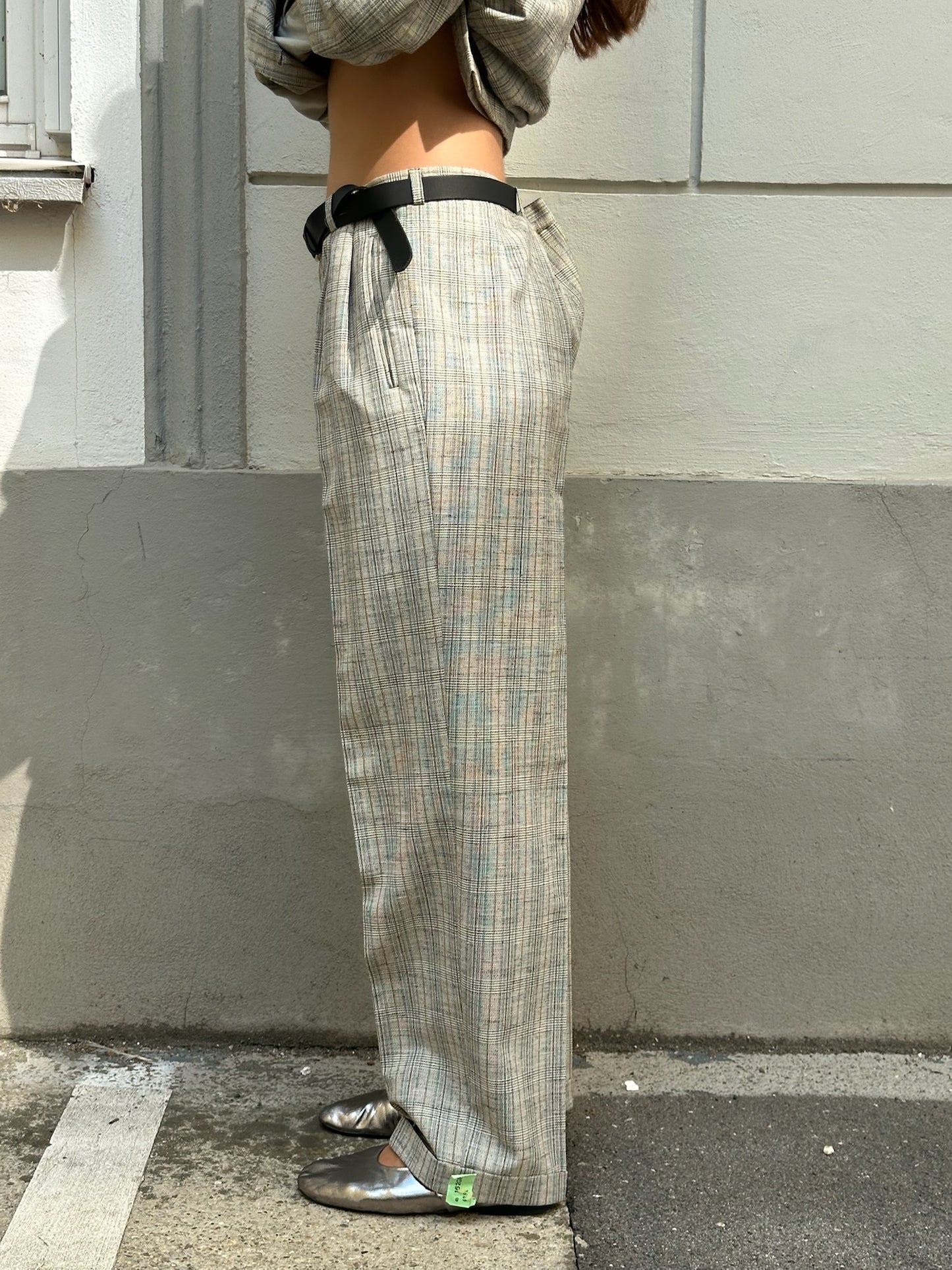 Vintage 2-Piece Wool Blend Blazer & Trousers Set L