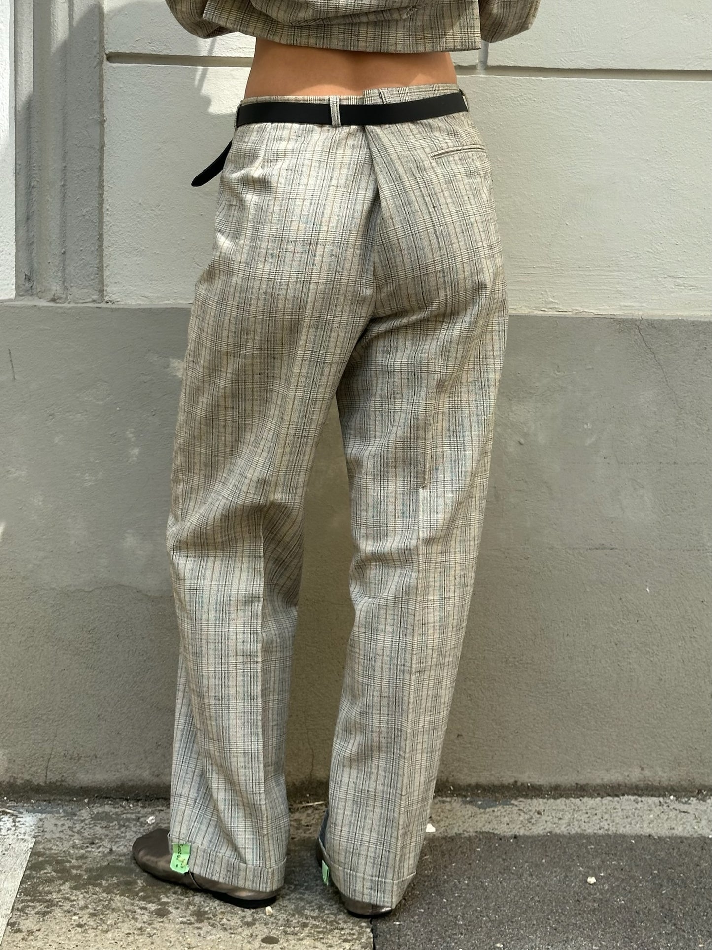 Vintage 2-Piece Wool Blend Blazer & Trousers Set L