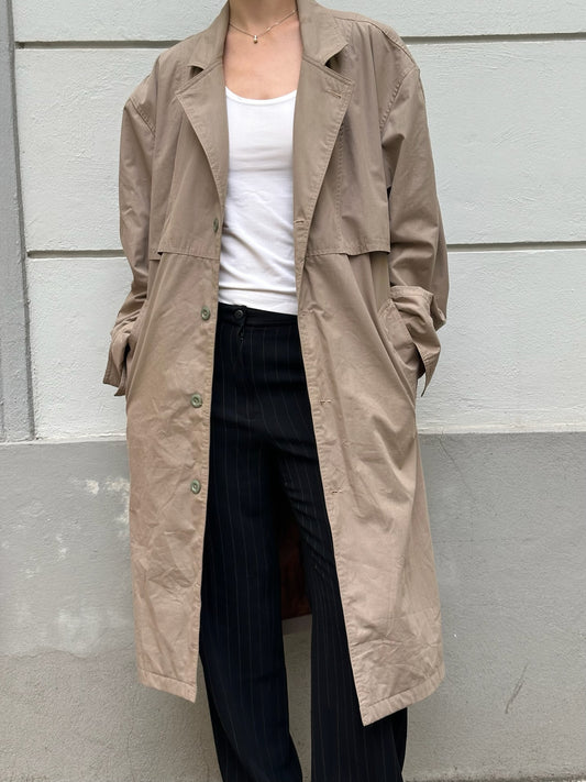 Vintage Beige/Khaki Trench Coat M/L