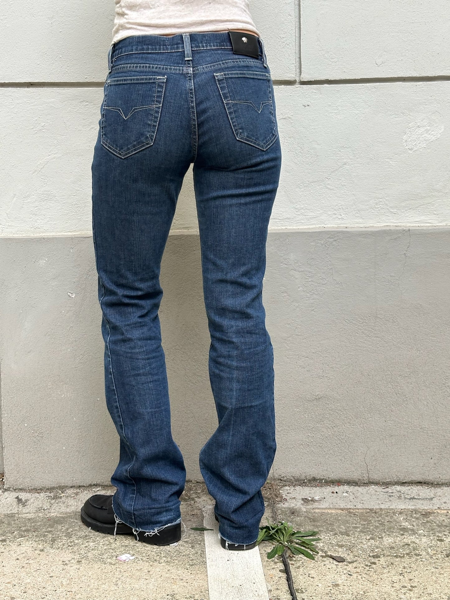 Vintage Y2K Versace Bootleg Jeans S EU 36