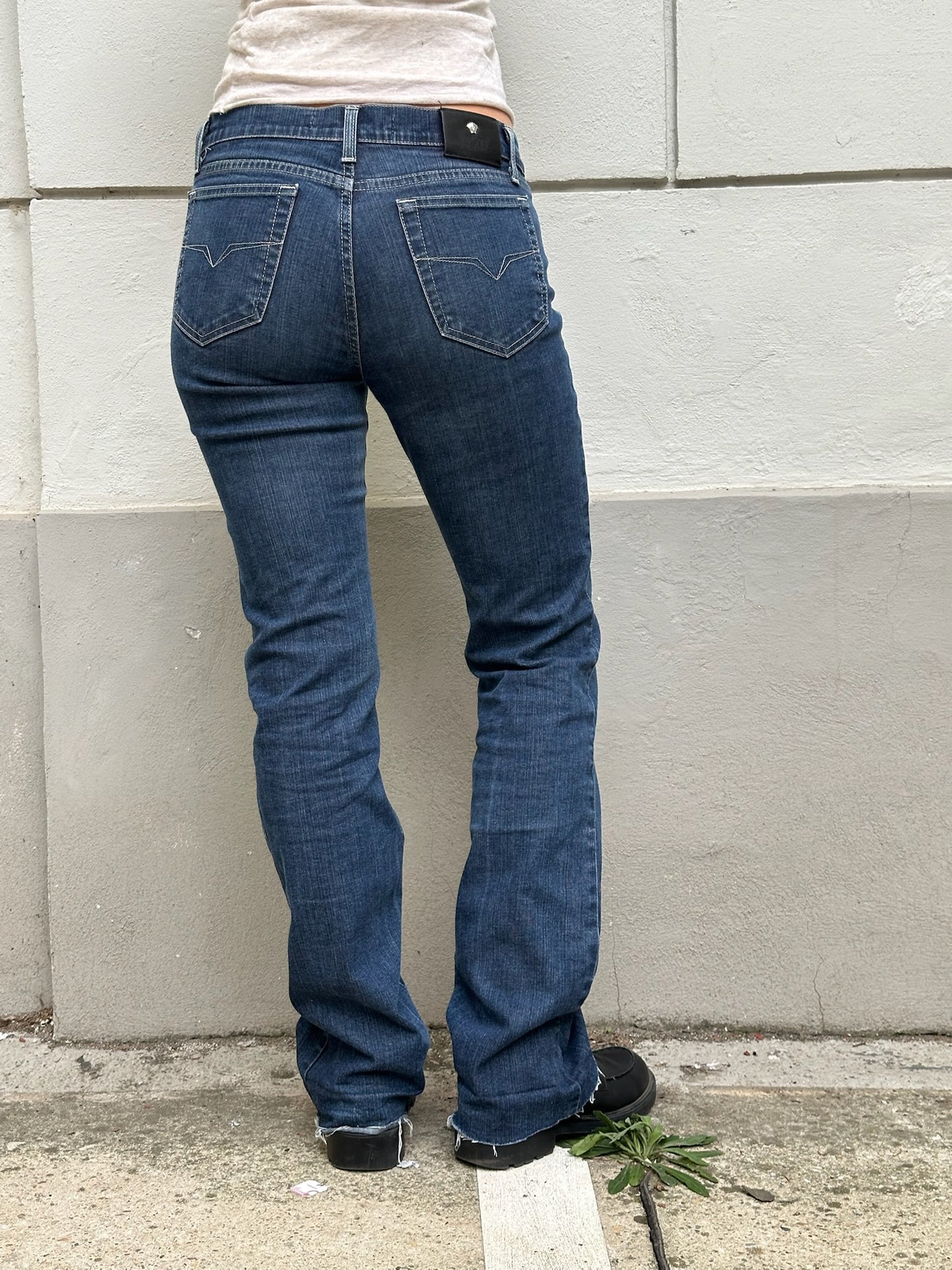 Vintage Y2K Versace Bootleg Jeans S EU 36