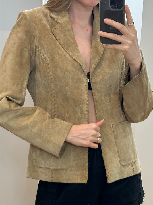 Vintage Brown Suede Jacket S