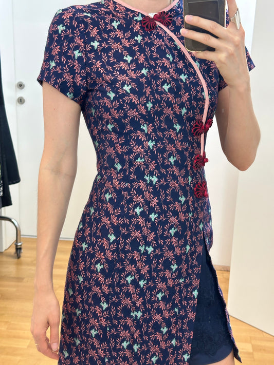 Navy and Pink Mini Dress XS