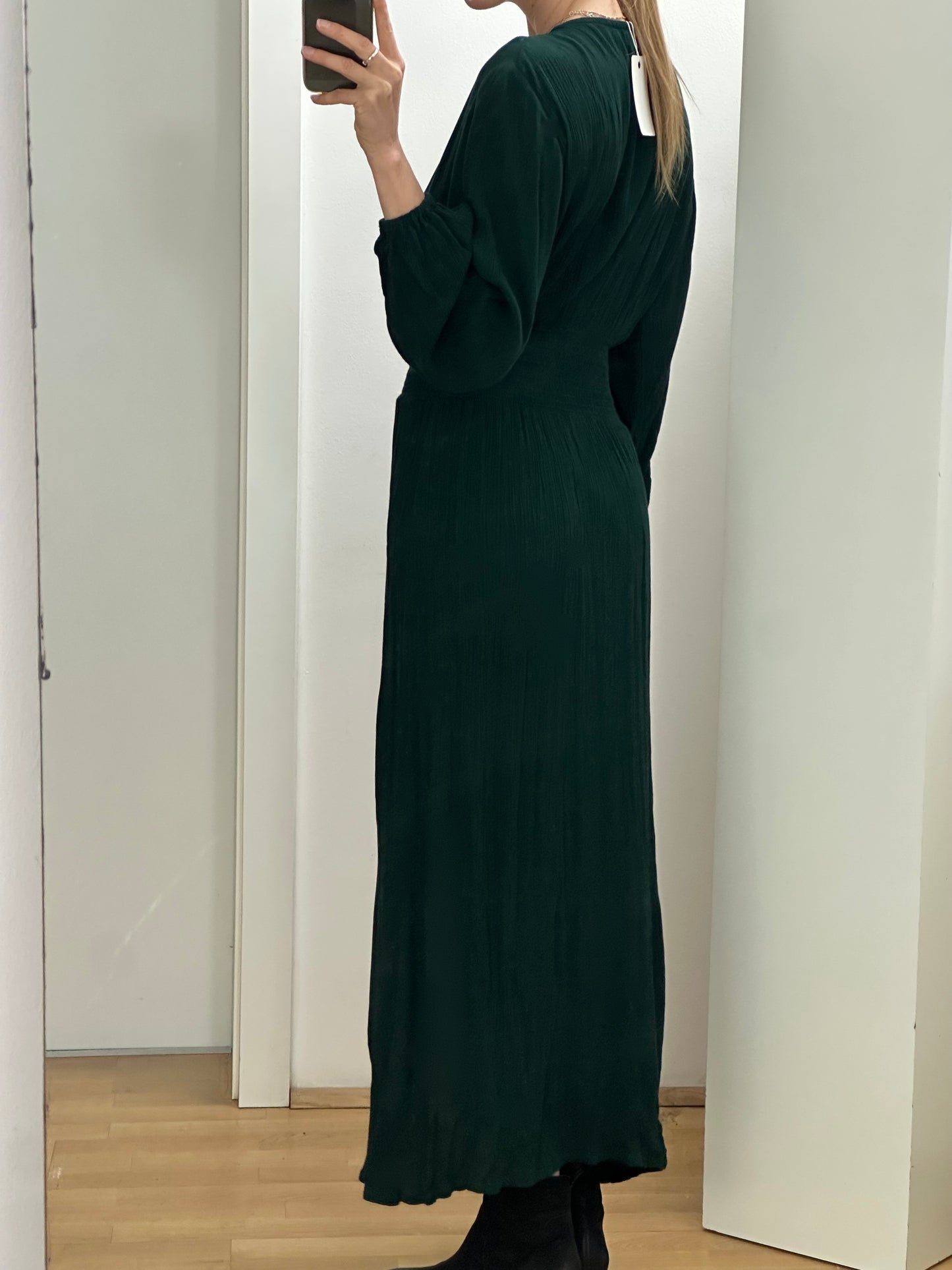 BaliBali Forrest Green Cotton Maxi Dress S