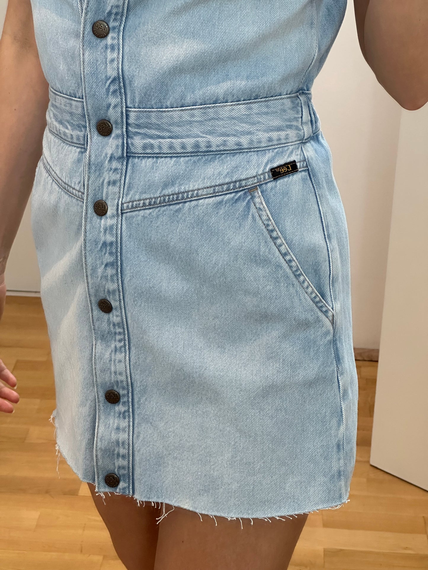 Lee Denim Mini Dress XS