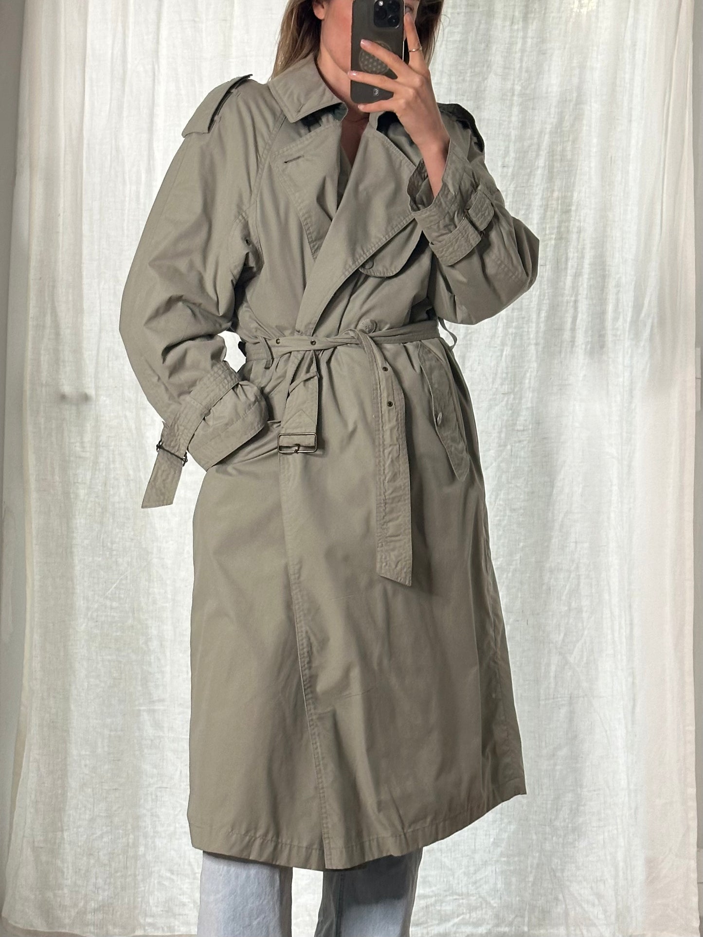 Warm Vintage Trench Coat M/L