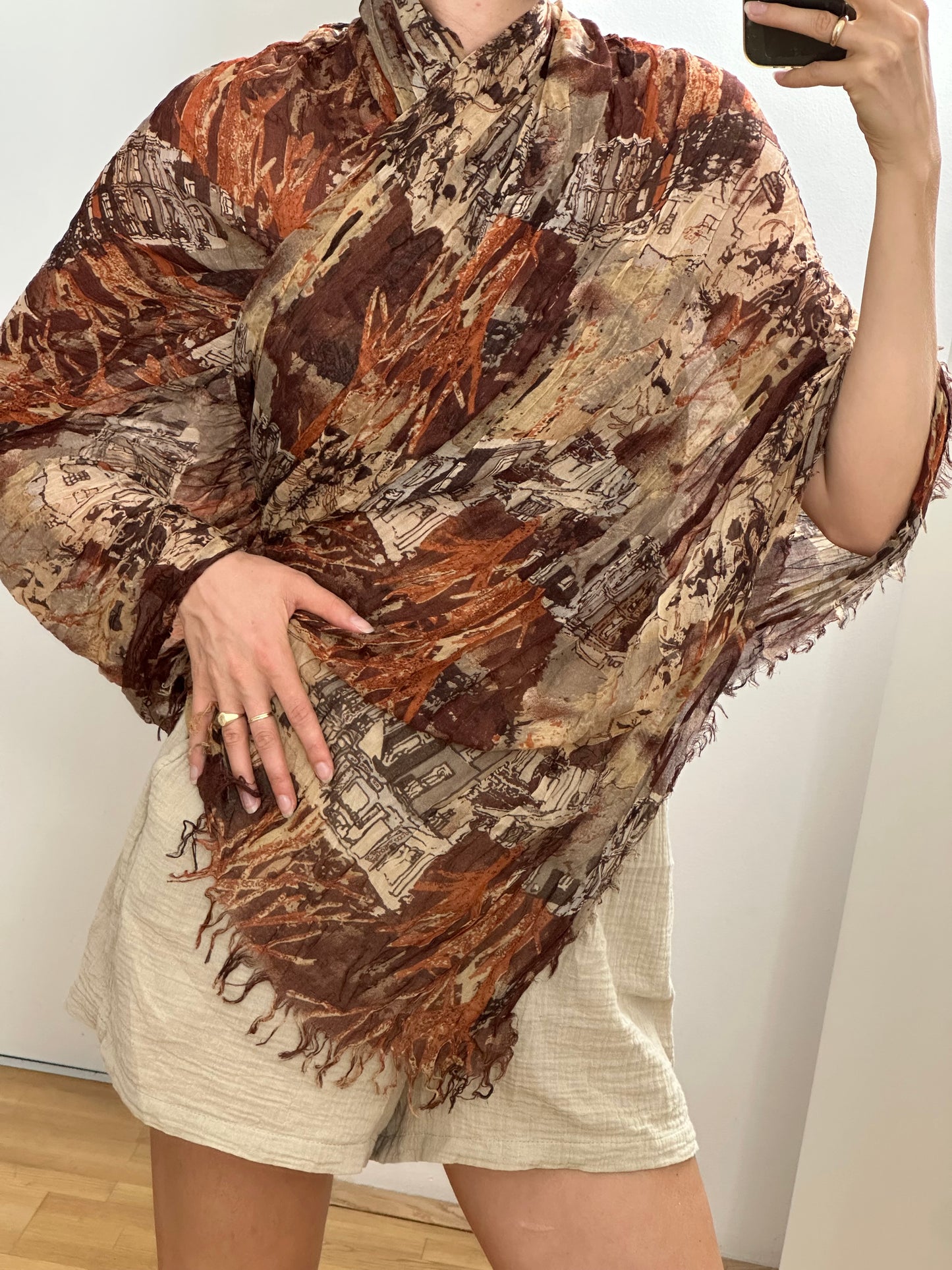 Brown Scarf L