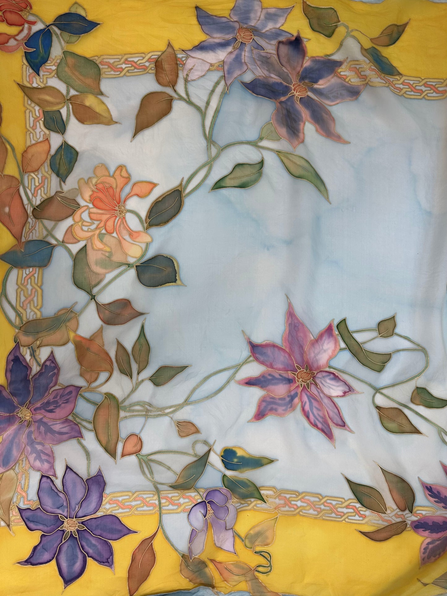 Floral Silk Scarf