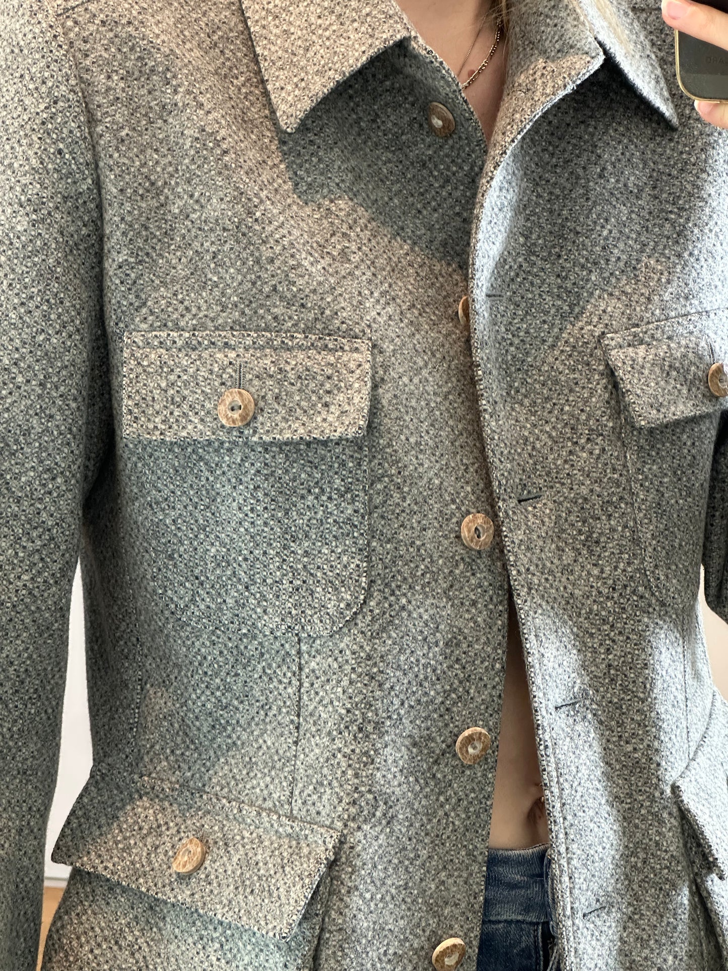 Vintage Wool Gray Jacket M