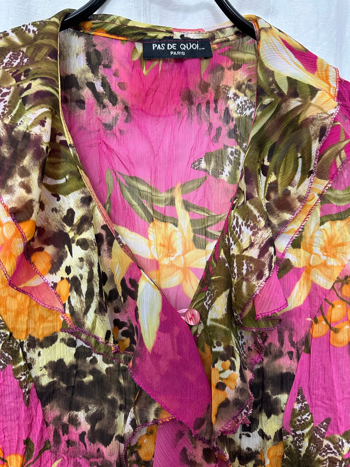 Vintage Floral Blouse S/M