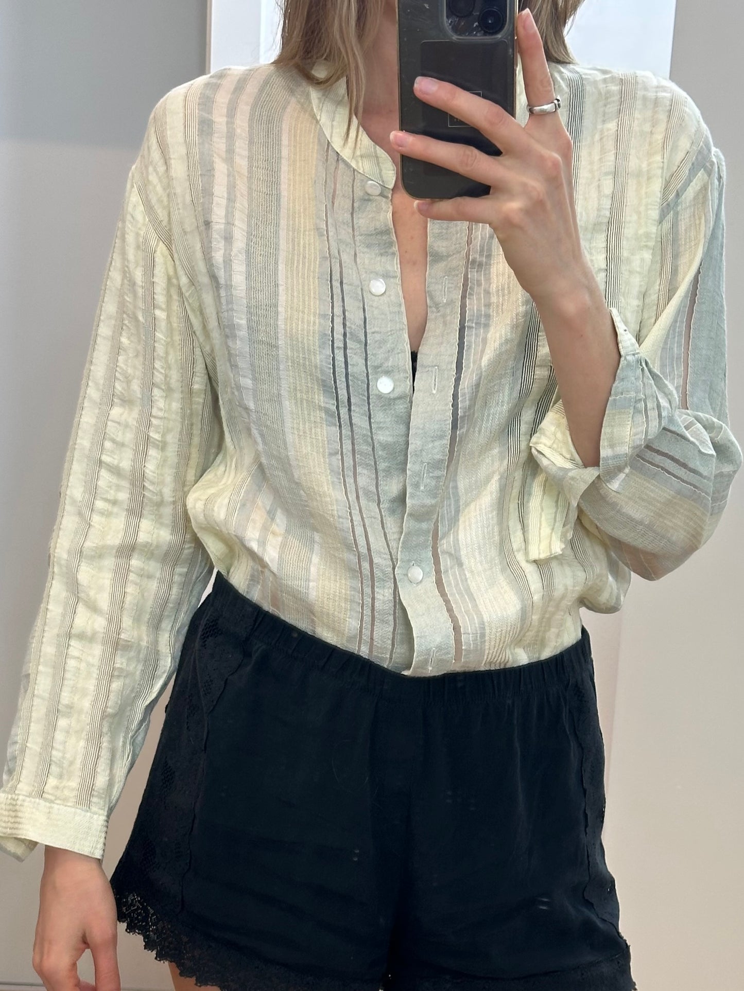 Vintage Cream Blouse M