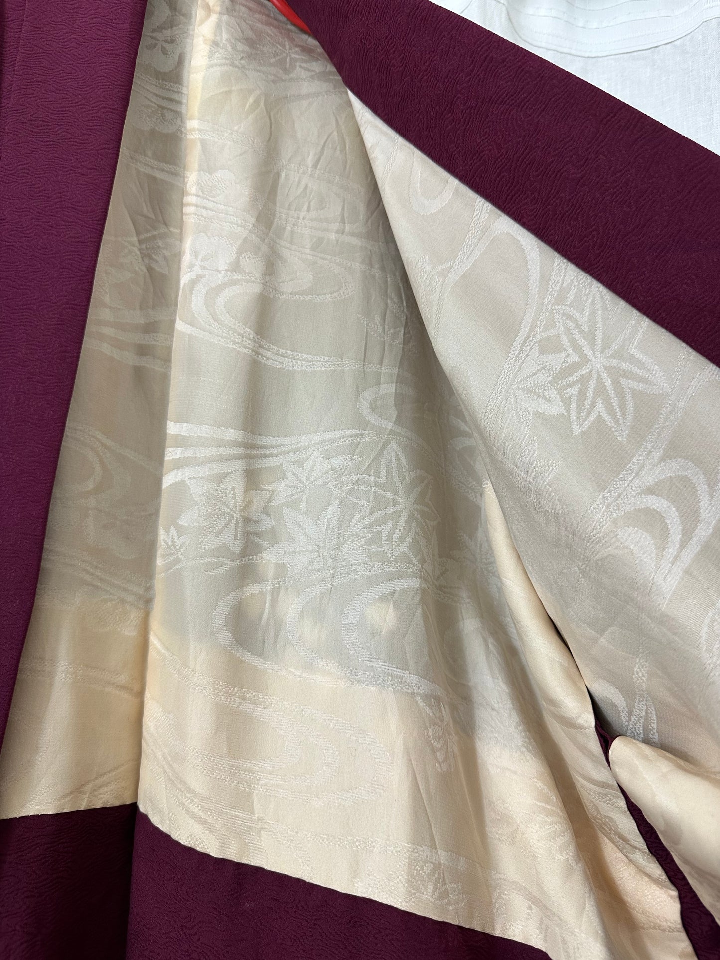 Japanese Purple Haori Kimono Jacket One Size