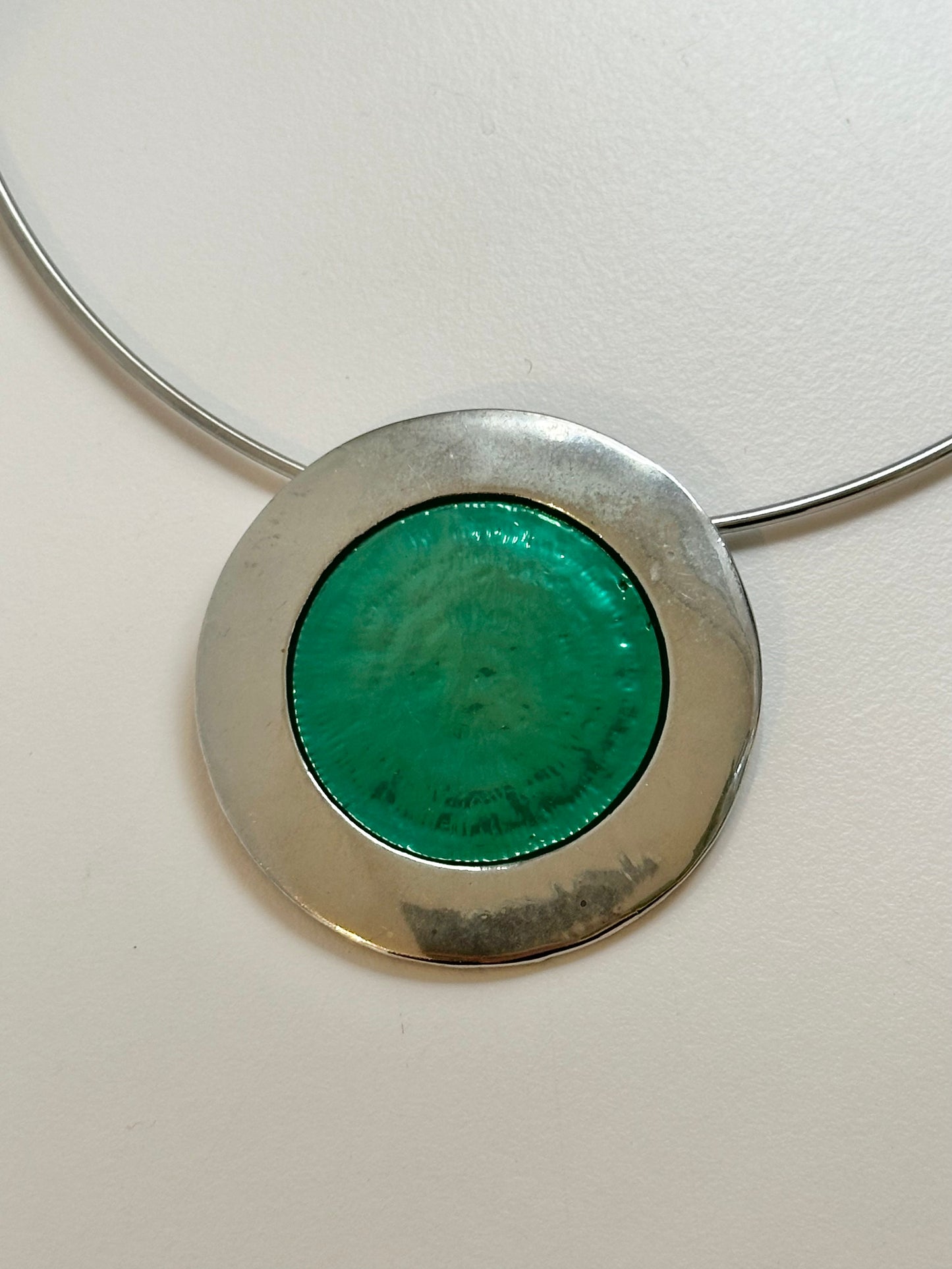 Vintage Turquoise Silver Necklace