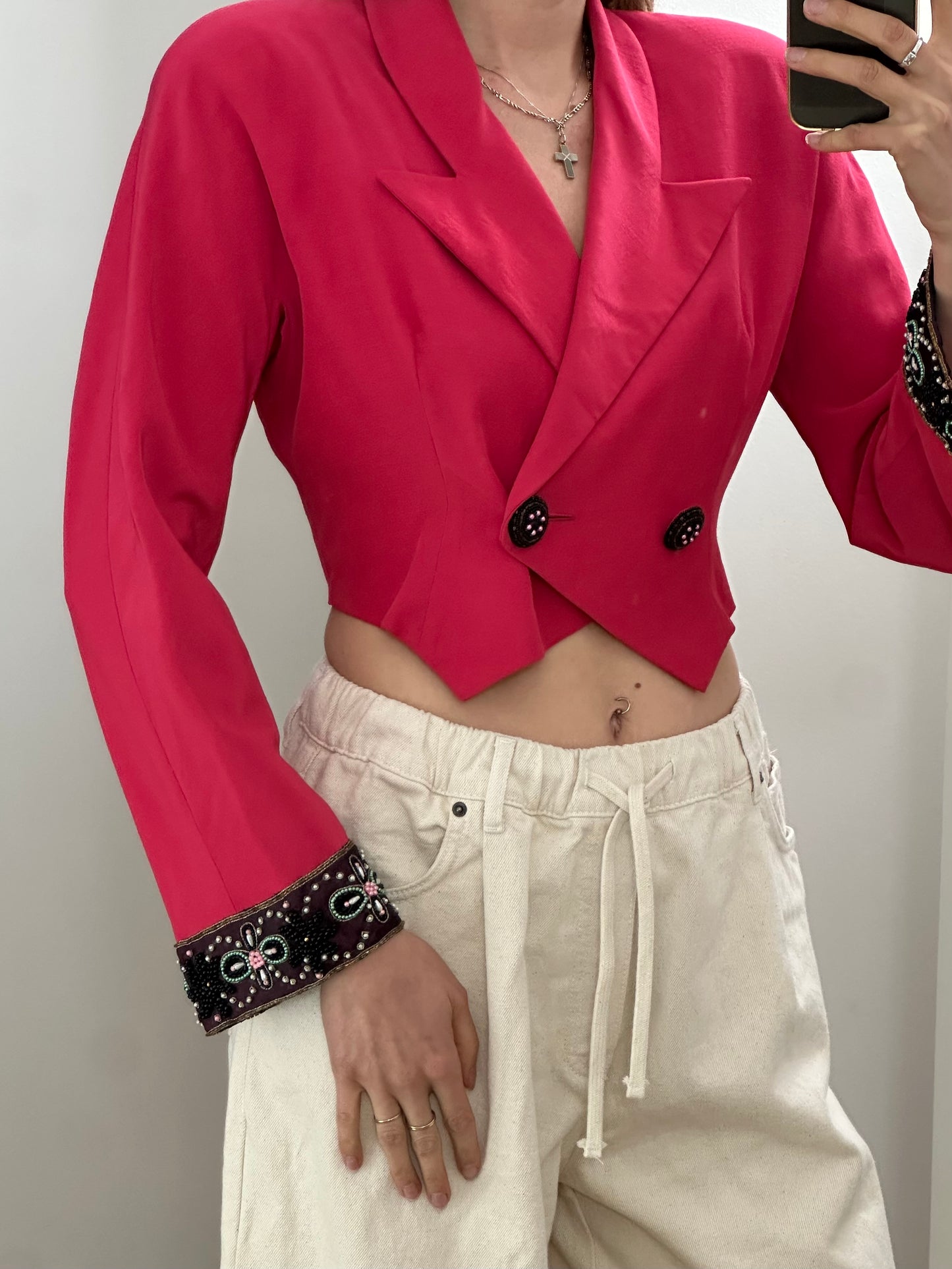 Vintage Cropped Blazer S