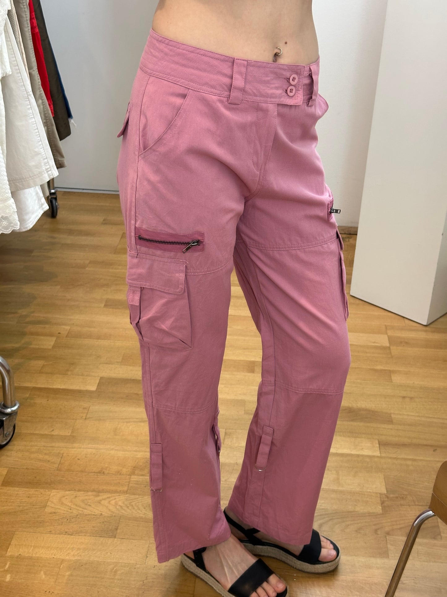 Cotton Y2K Pink Trousers S