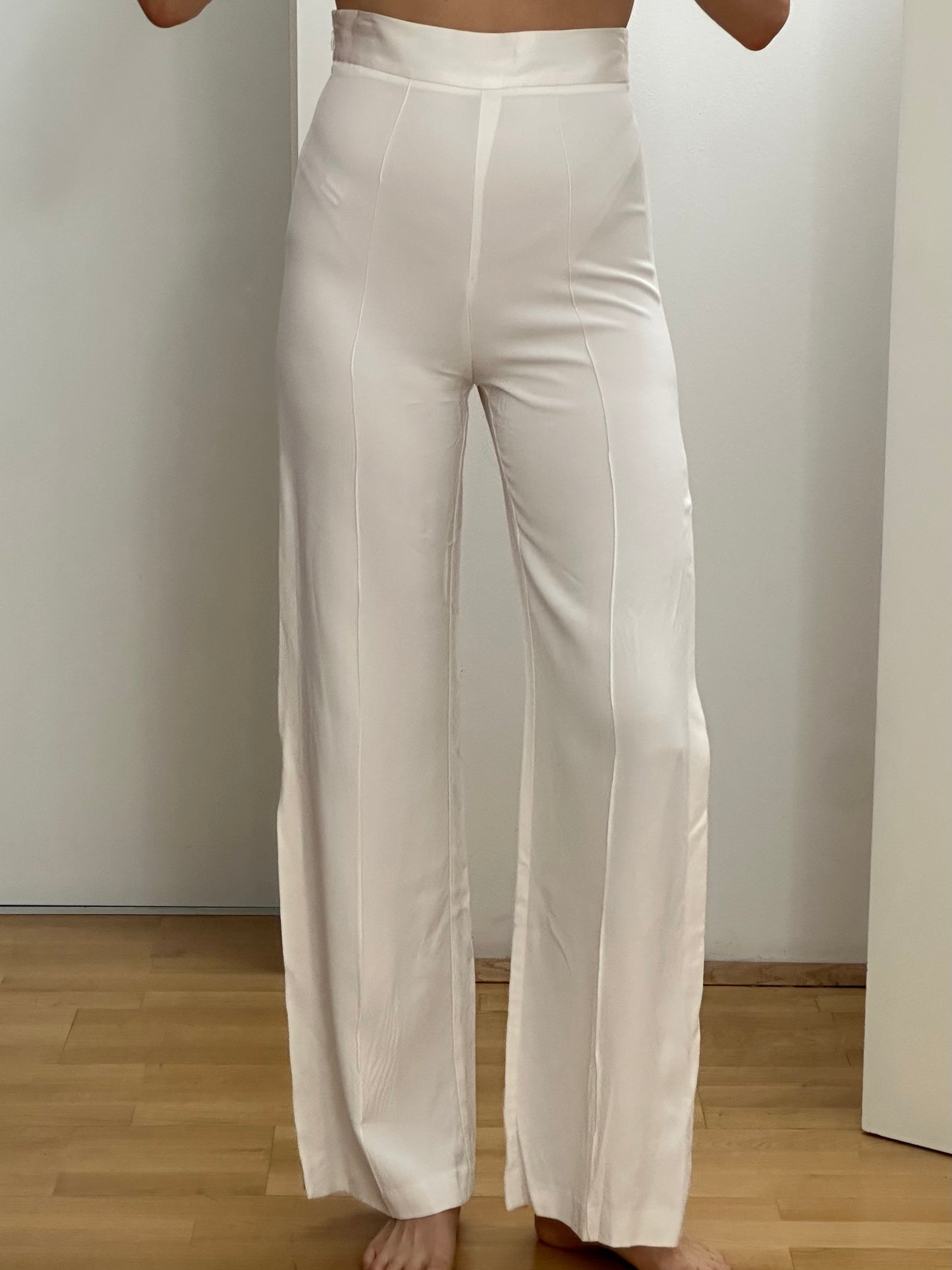 Simona Corsellini White Trousers XS