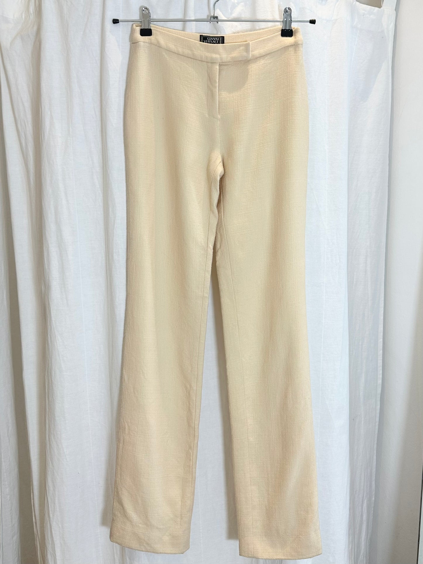 Vintage Versace Cream Trousers XS
