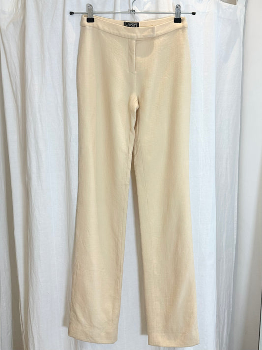 Vintage Versace Cream Trousers XS