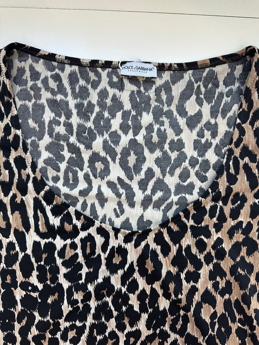 Vintage Dolce & Gabbana Leopard Top S