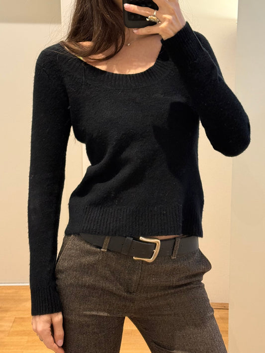 Vintage Black Mohair/Wool Sweater S