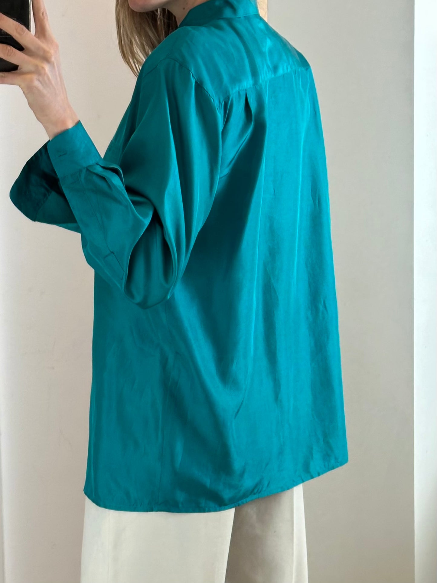 Vintage 100% Silk Blouse M