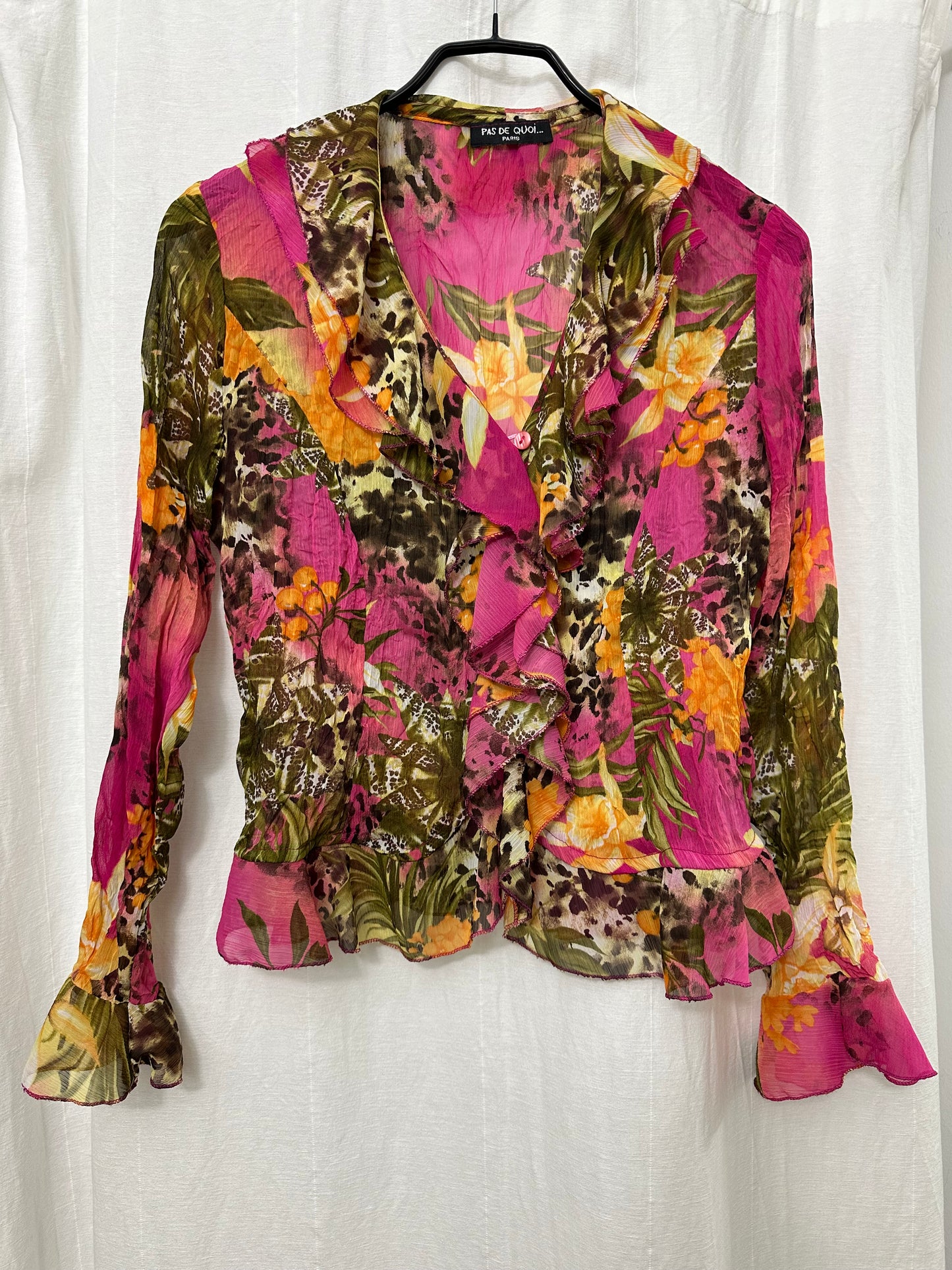 Vintage Floral Blouse S/M