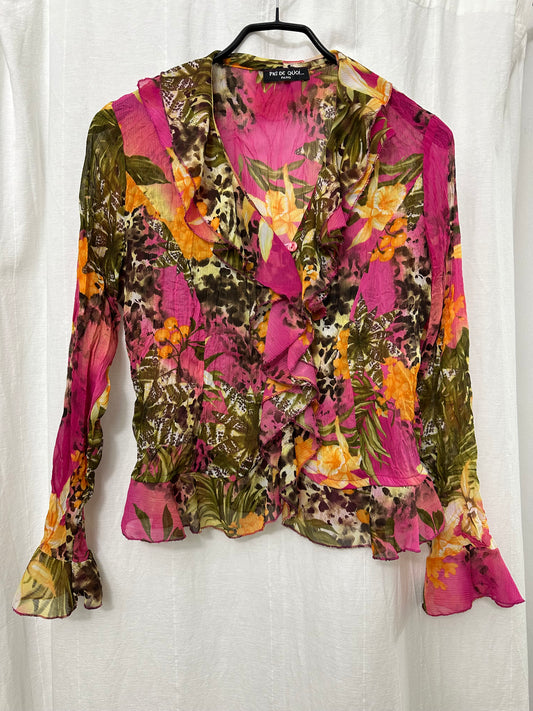 Vintage Floral Blouse S/M