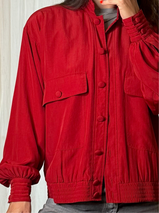 Vintage Cherry Red Light Jacket M