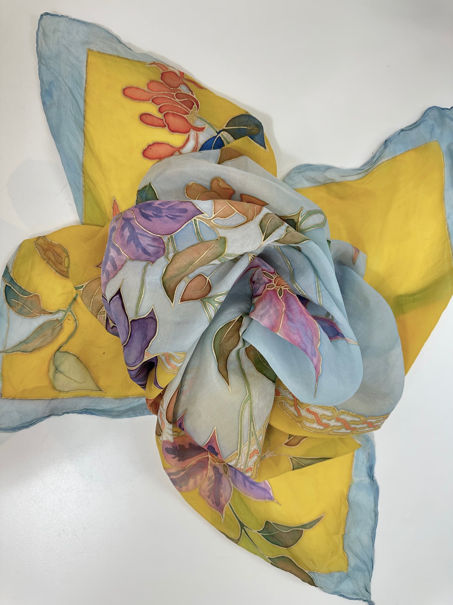 Floral Silk Scarf