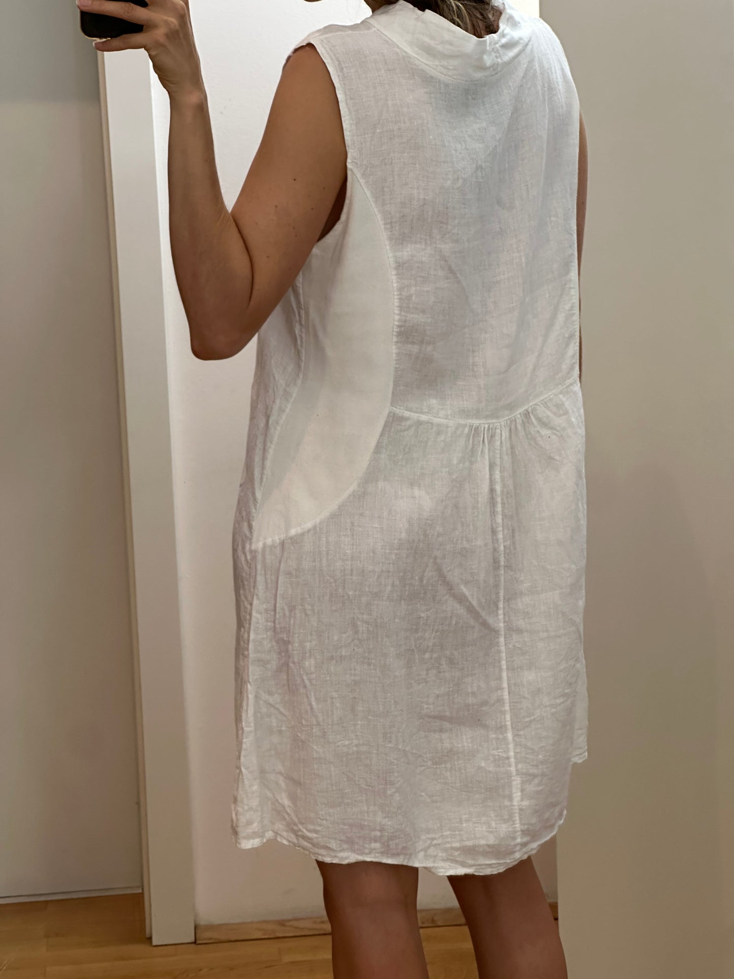 Vintage 100% Linen Dress L