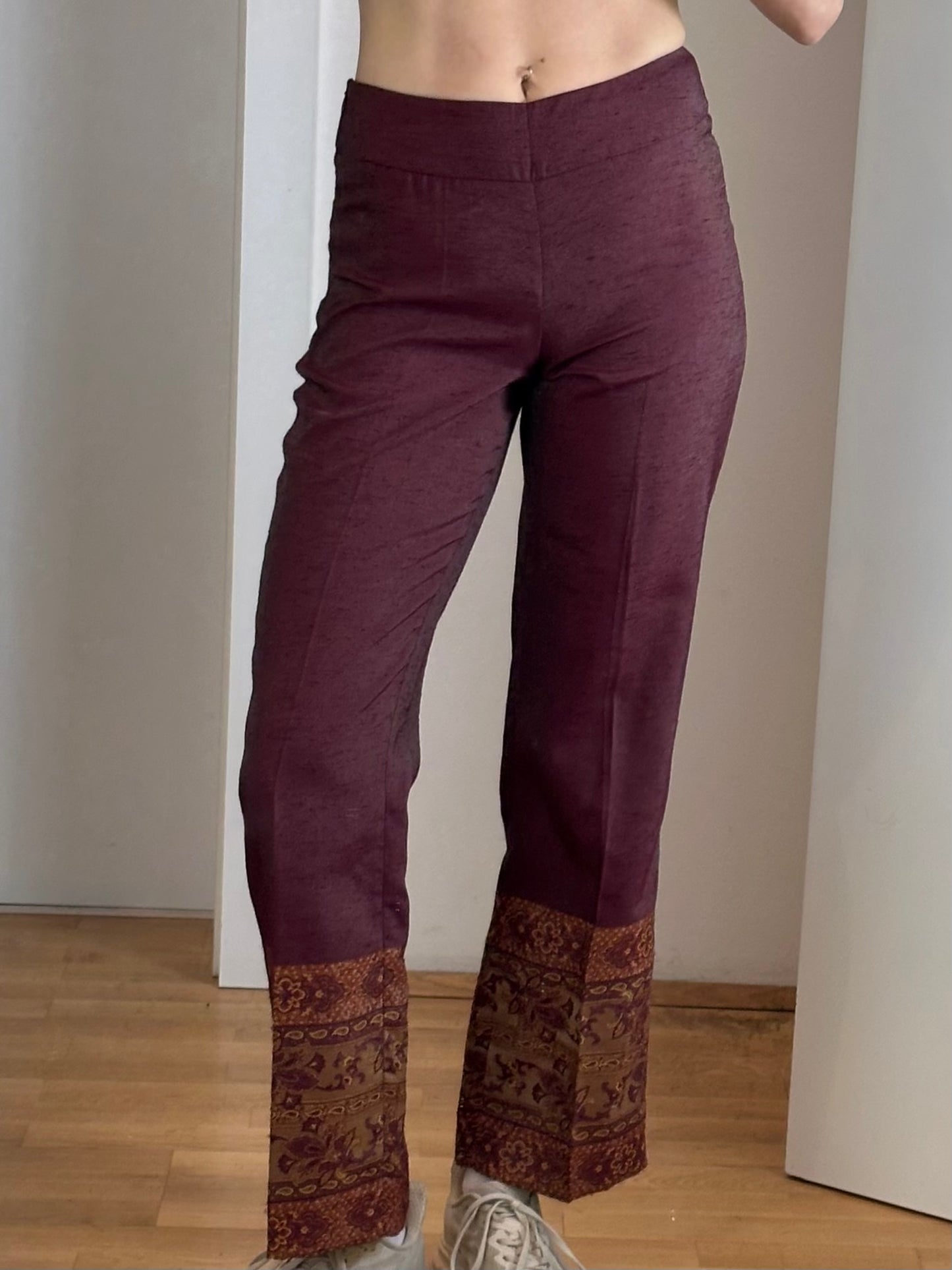 Vintage Burgundy Trousers S