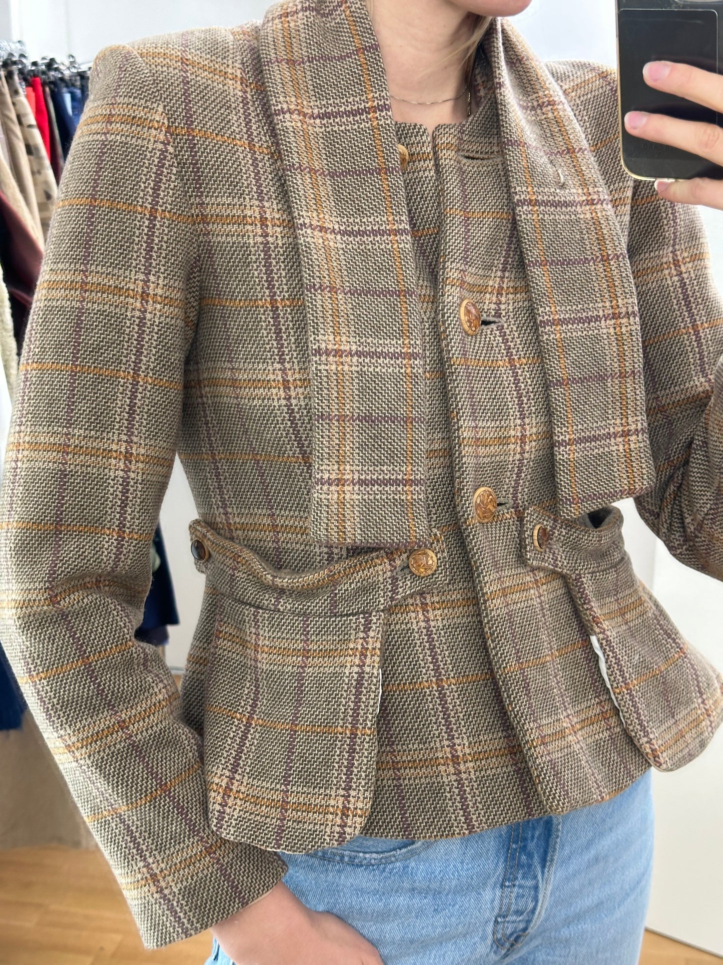 Vintage 100% Wool Blazer Jacket XS/S