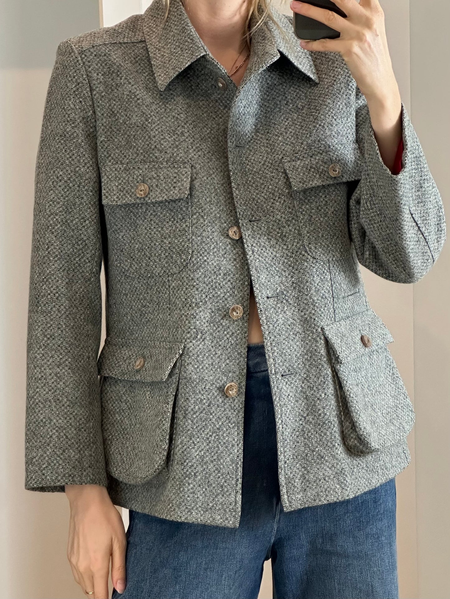 Vintage Wool Gray Jacket M