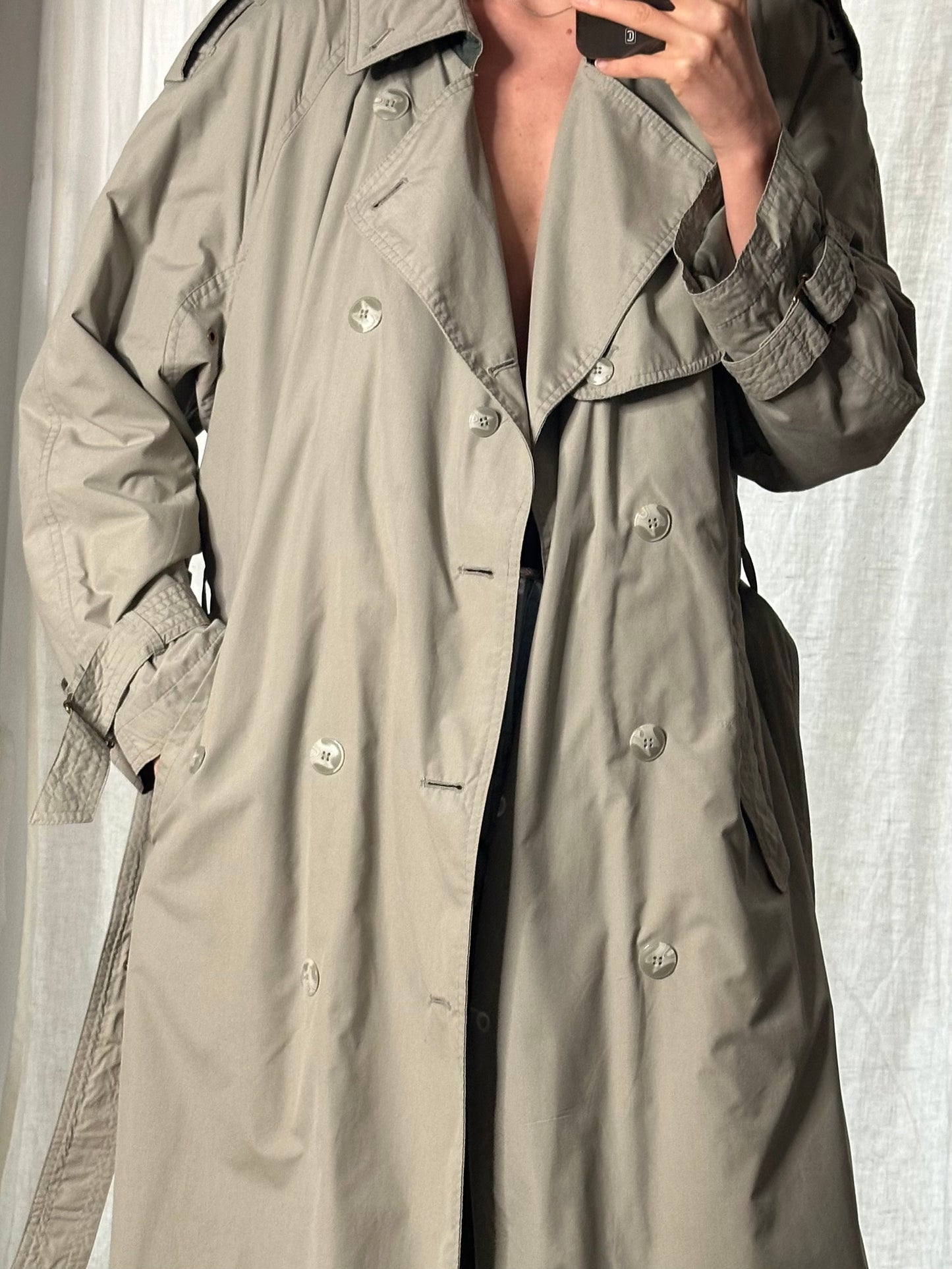 Warm Vintage Trench Coat M/L