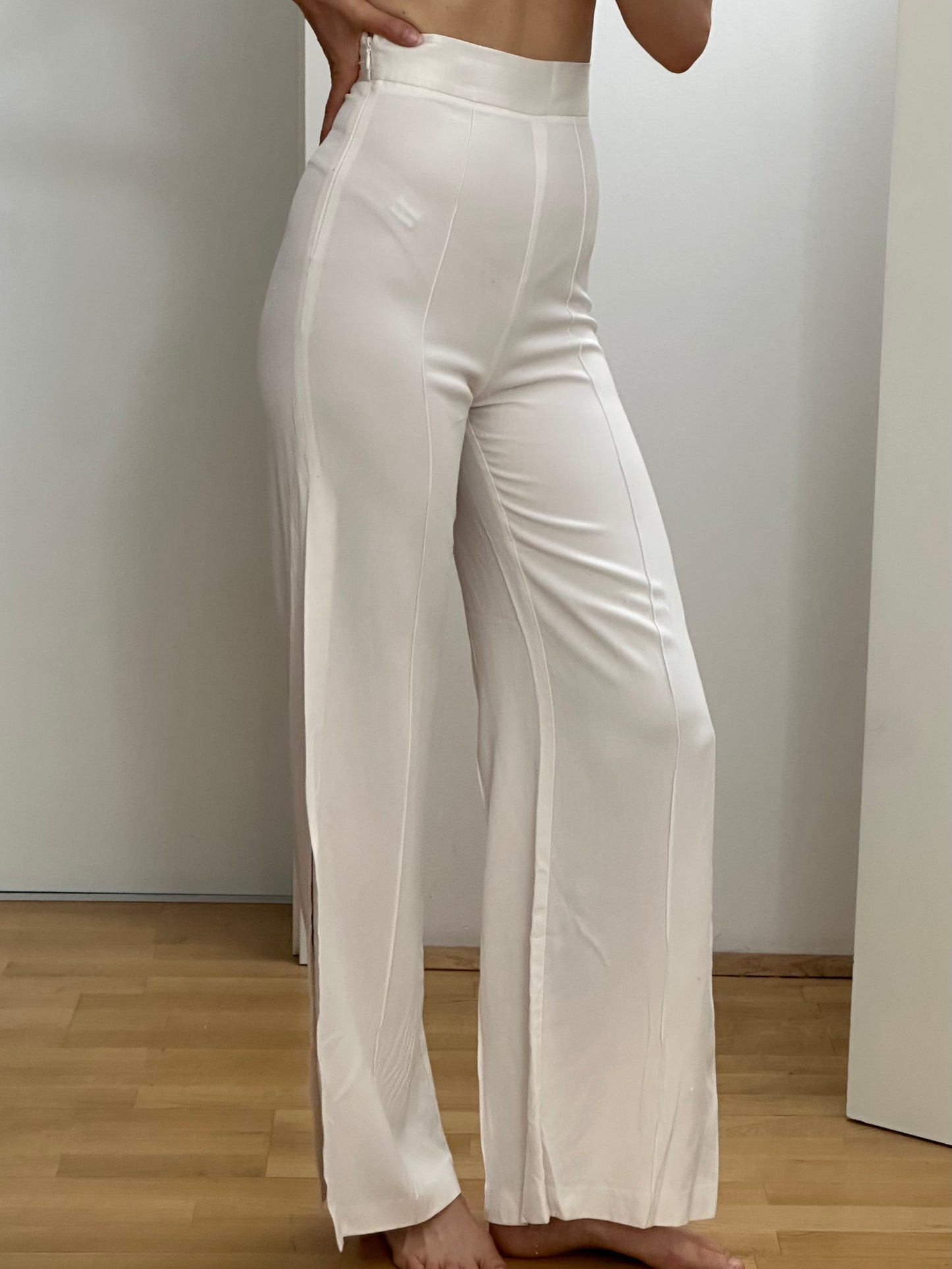 Simona Corsellini White Trousers XS