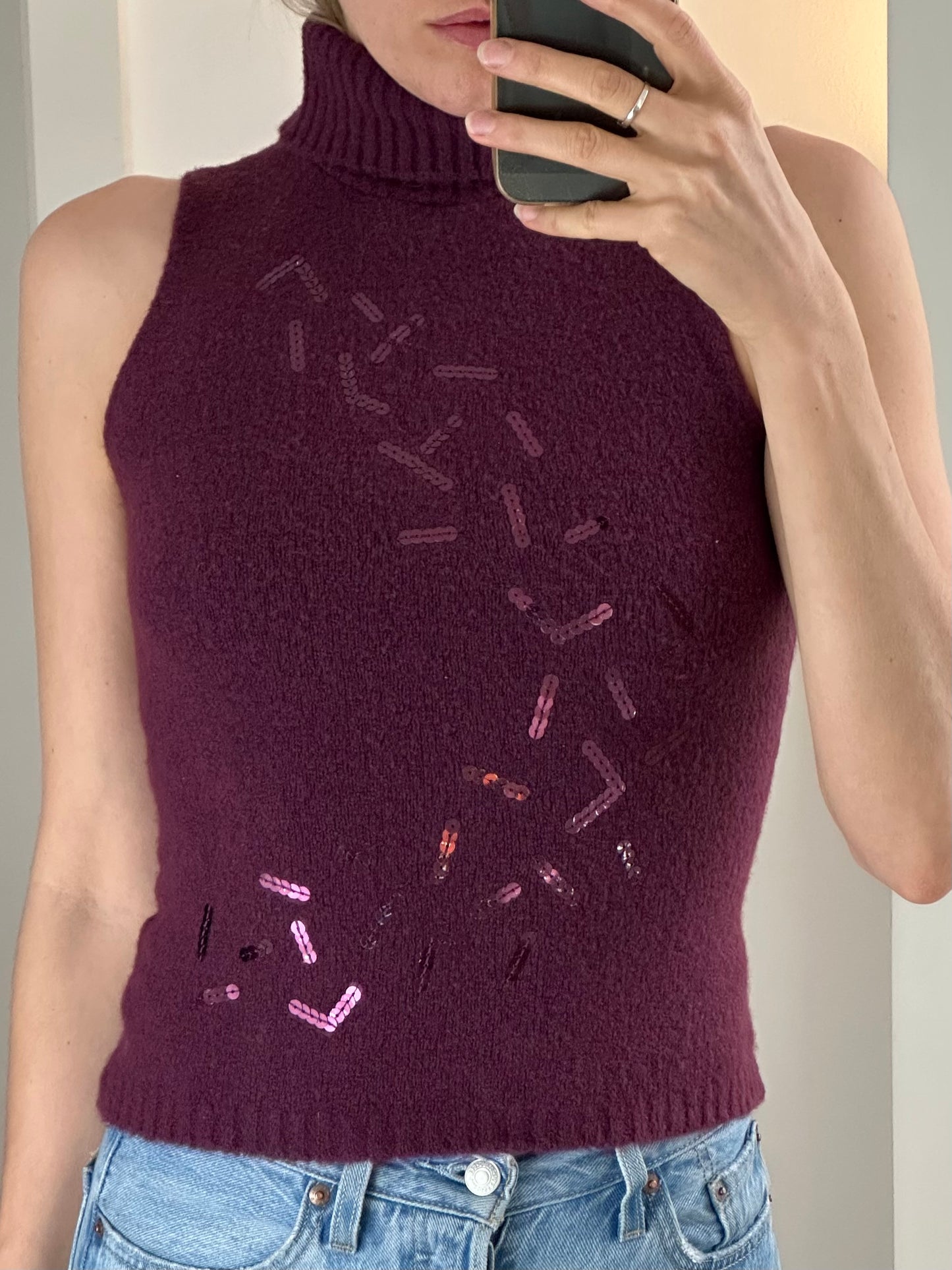 Vintage Sequin Top S