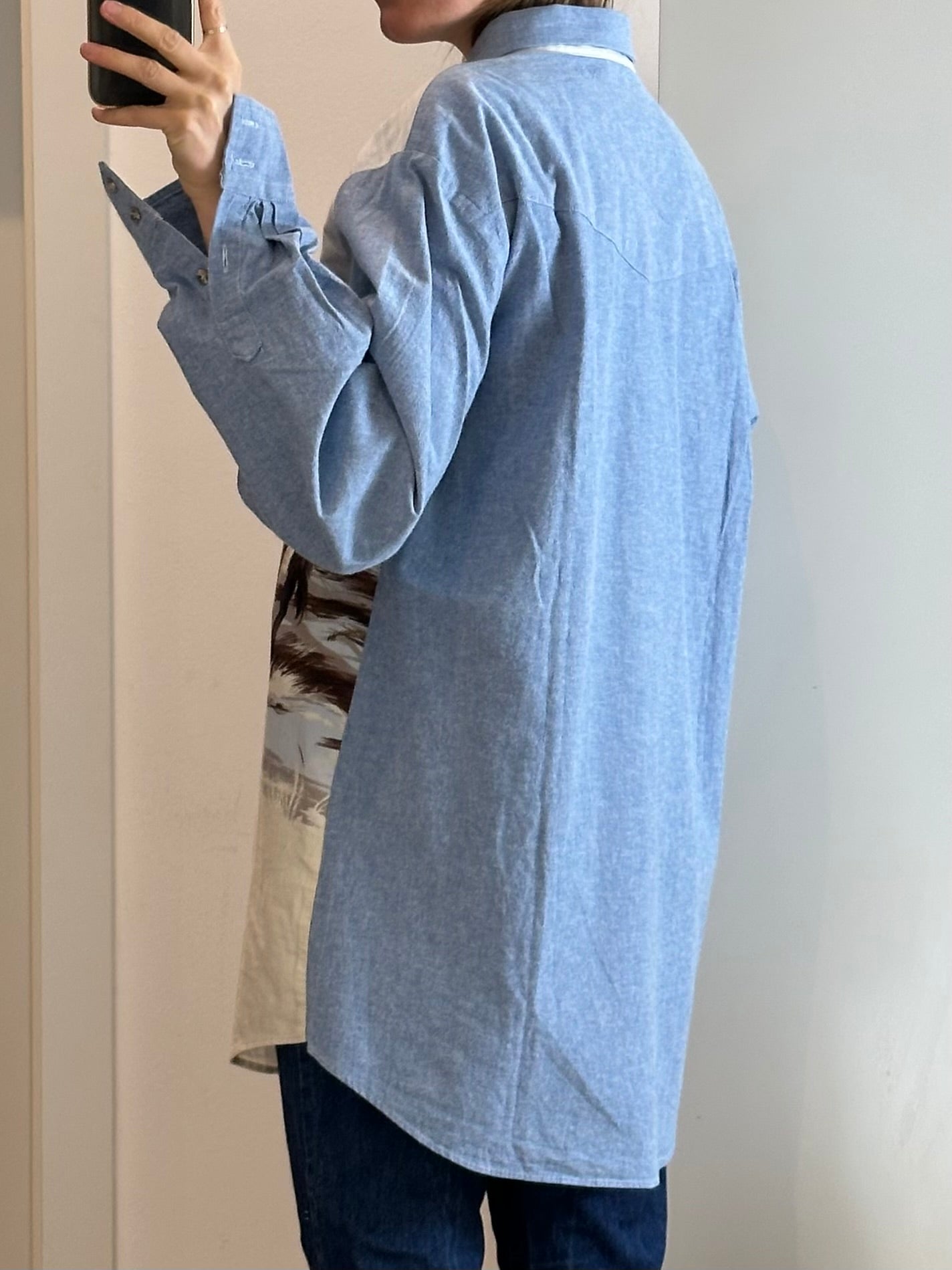 Vintage Cowboy Button Down XL