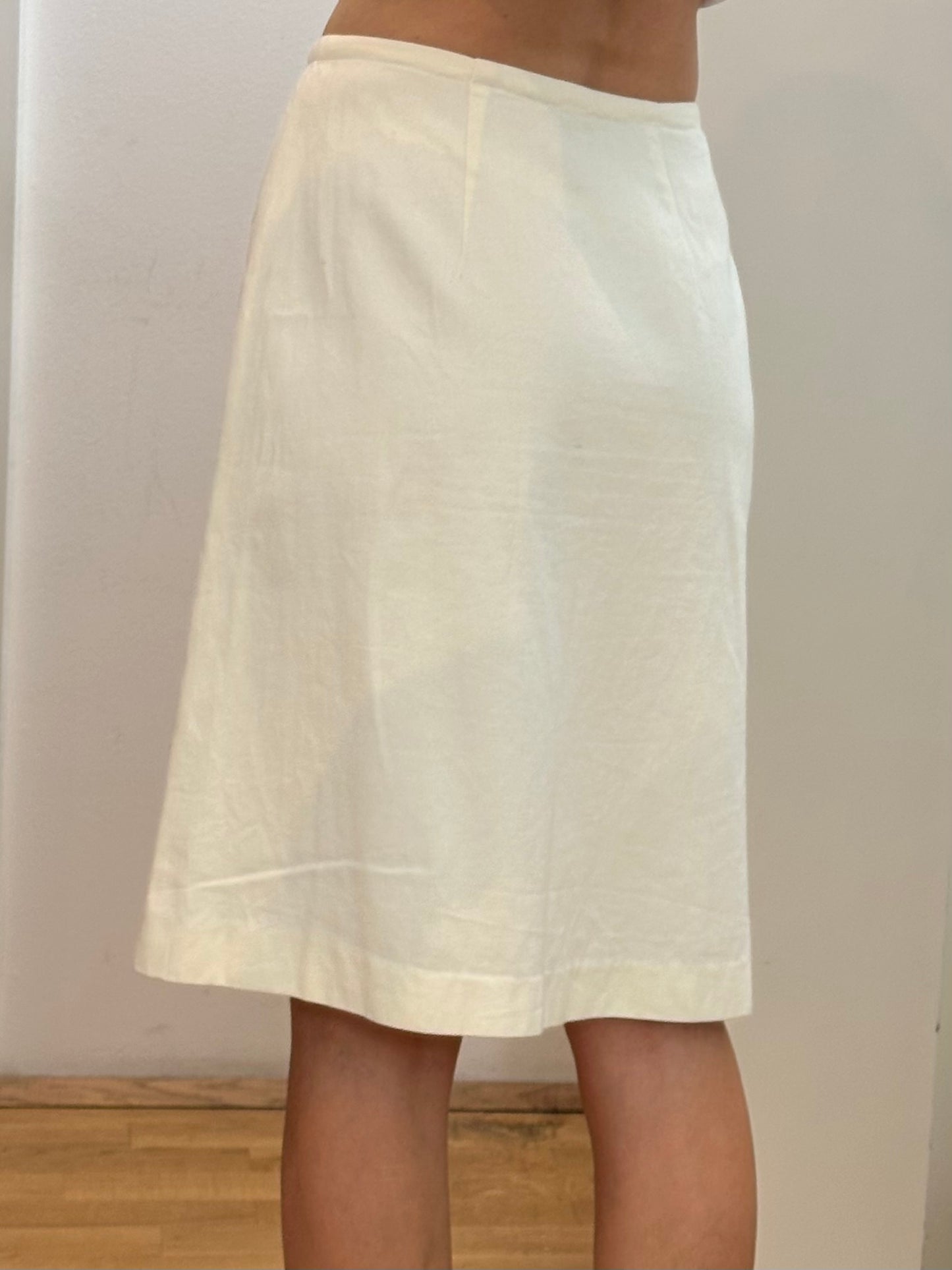 Vintage Cotton Midi Skirt S