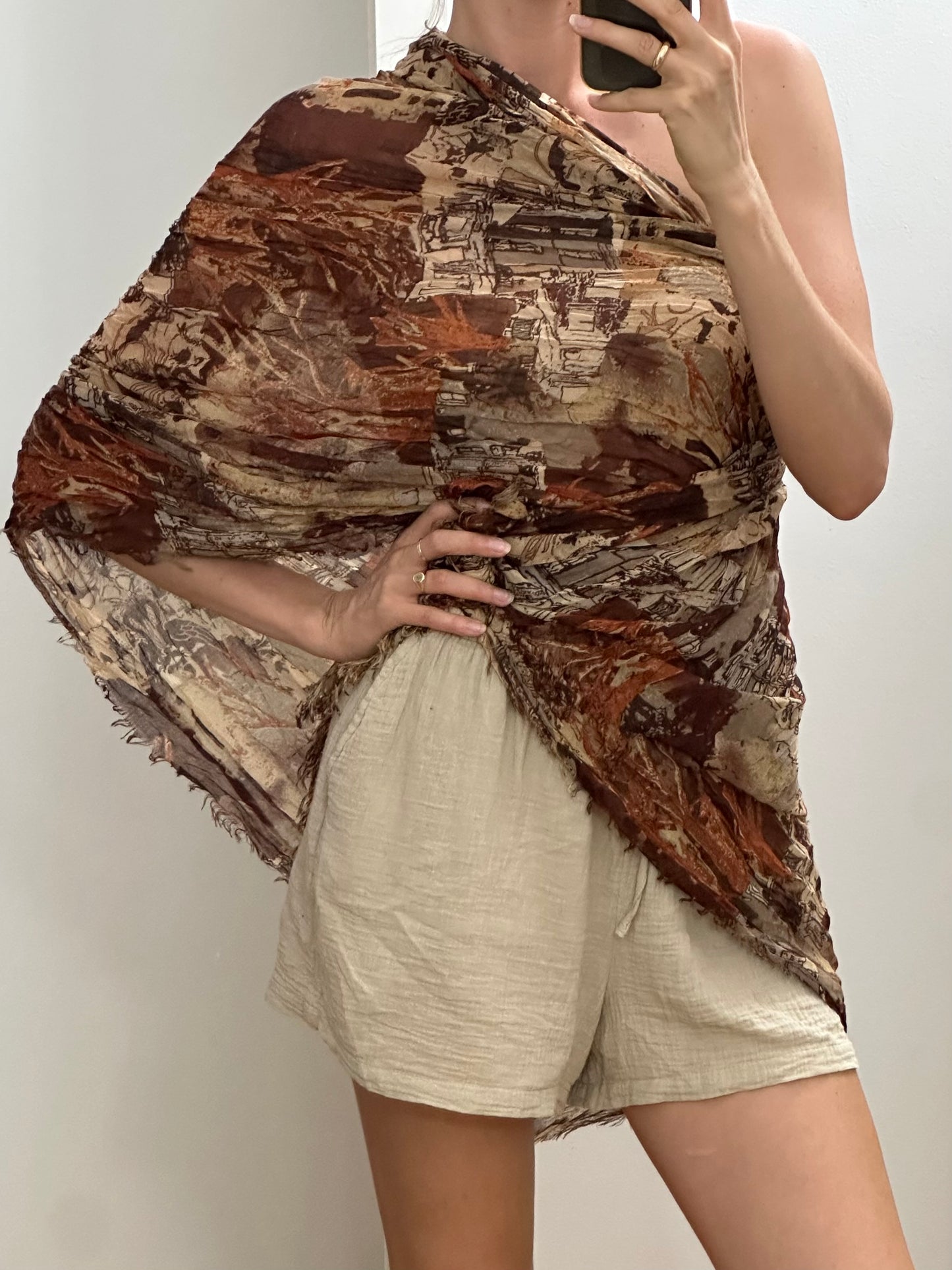 Brown Scarf L