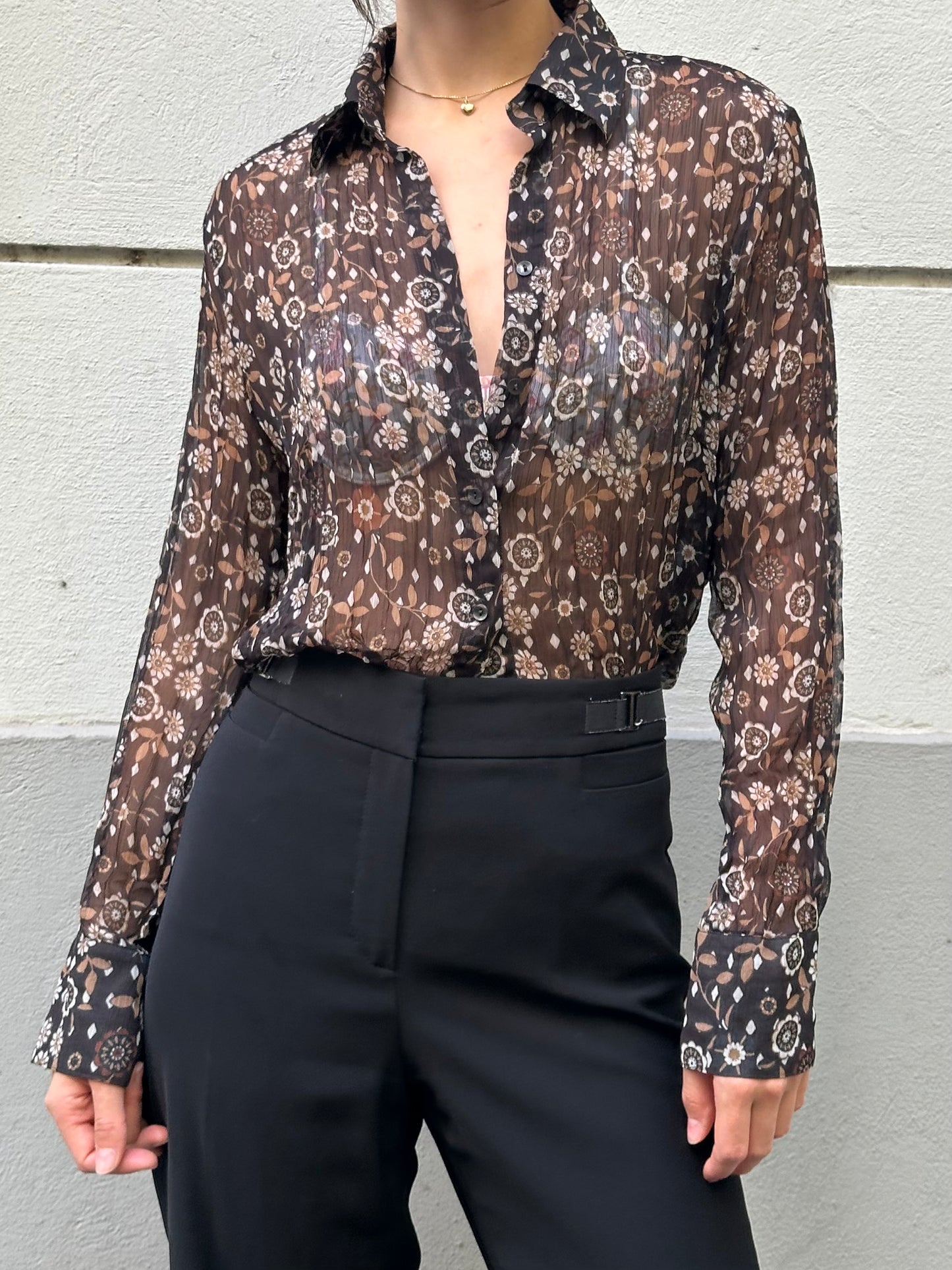 Garry Weber Printed Button Down Blouse S