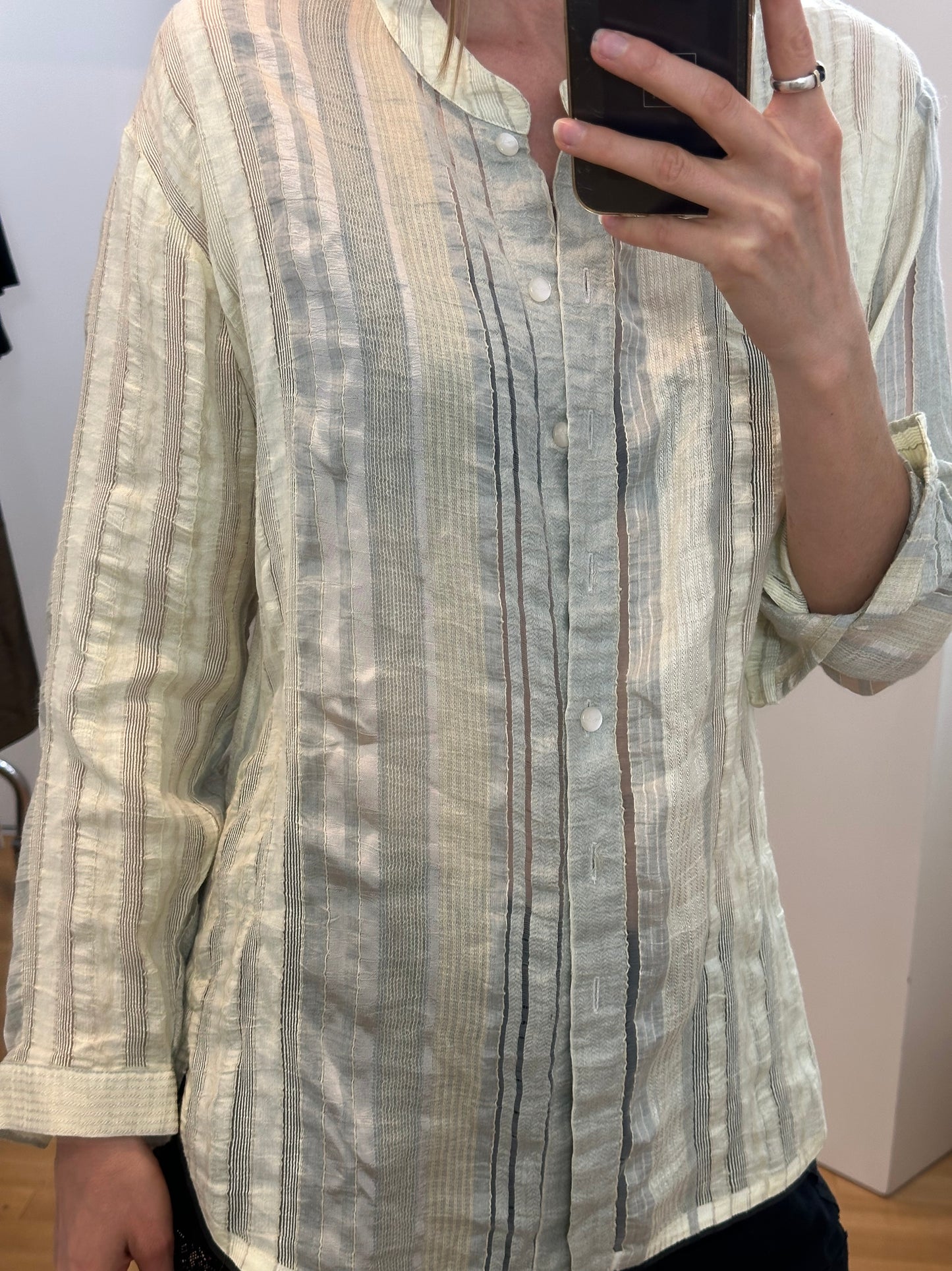 Vintage Cream Blouse M