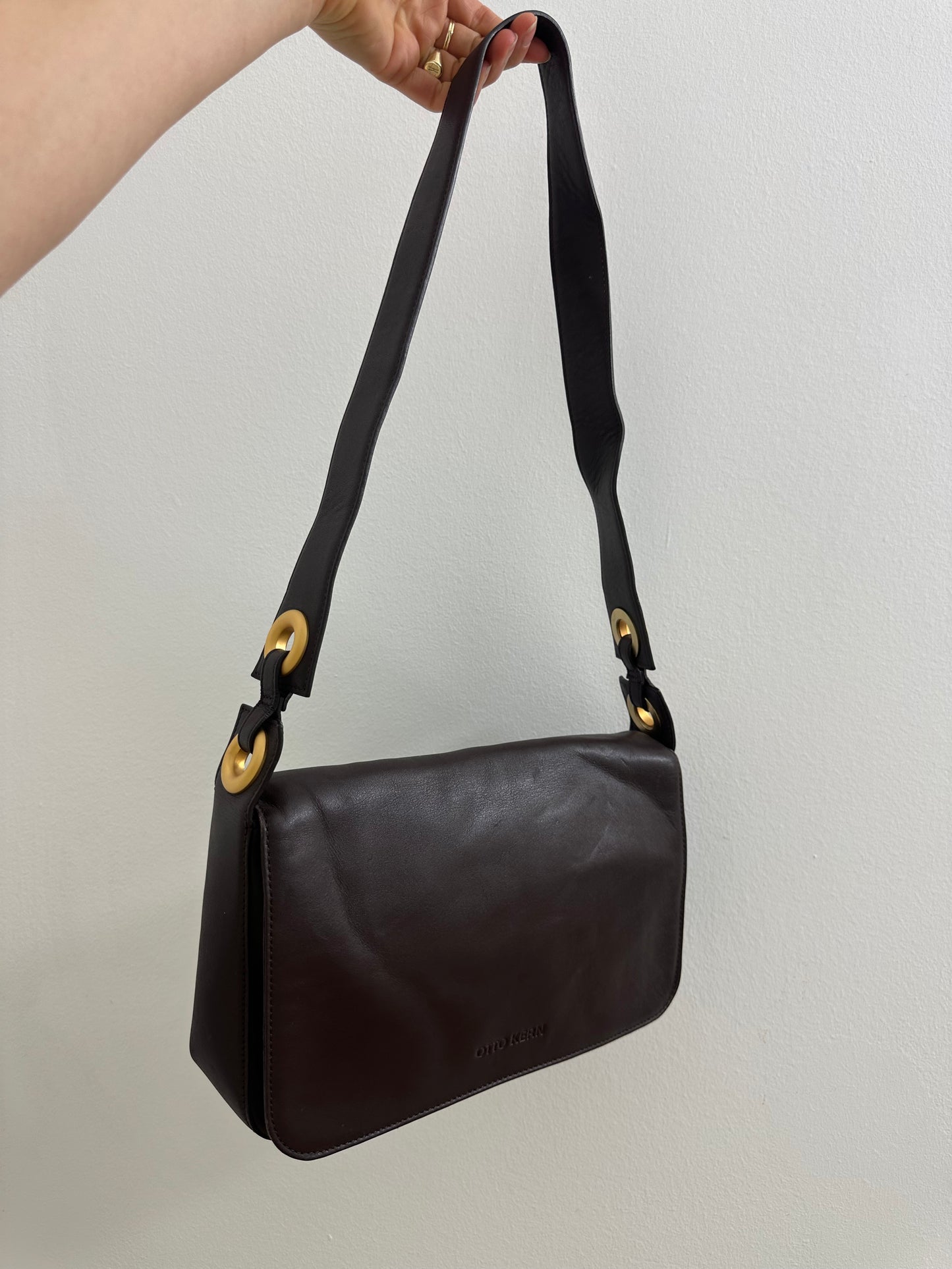 Dark Brown Leather Otto Kern Bag
