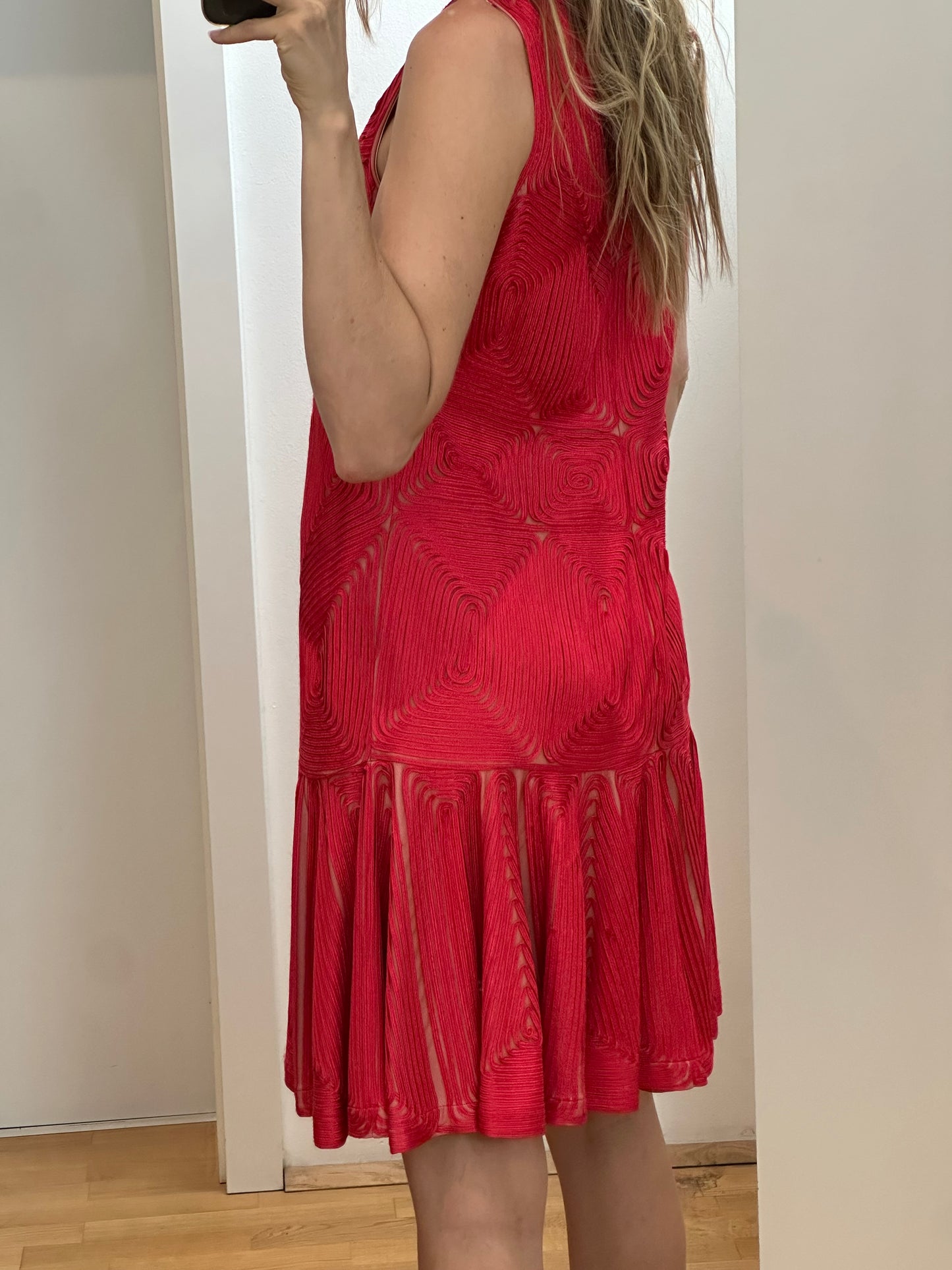 JS Collections Red Dress M/L