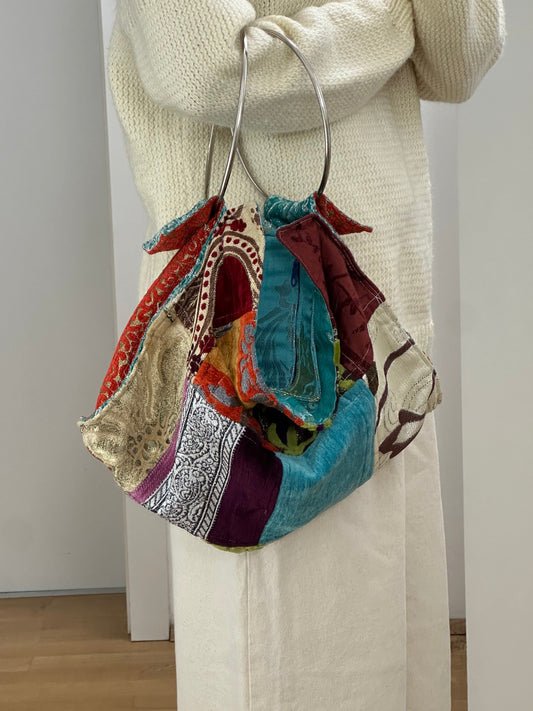 Vintage Colorful Patchwork Bag