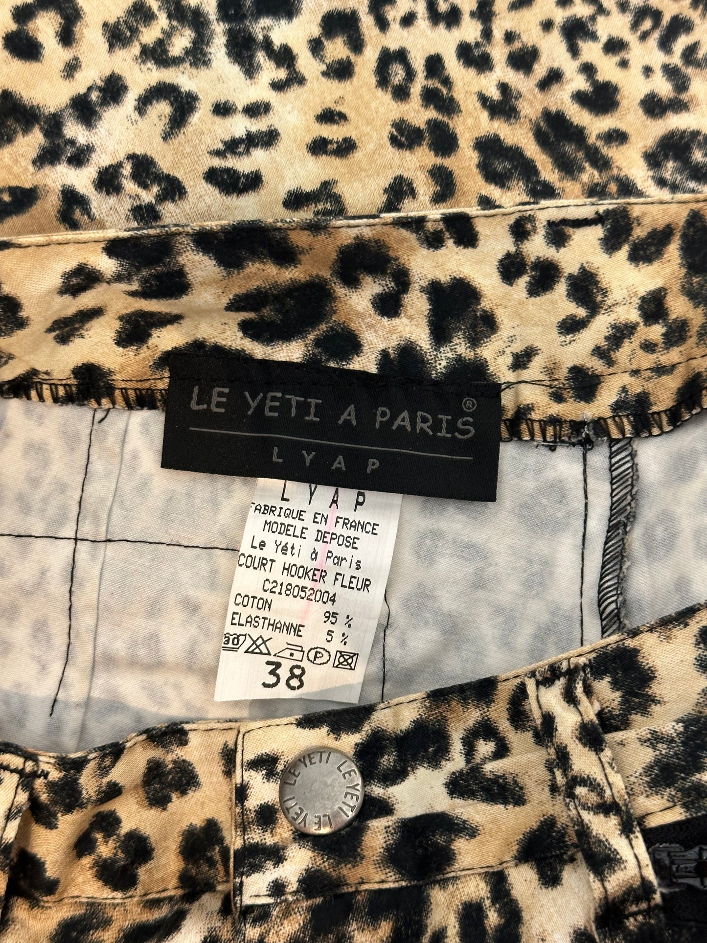 Vintage Leopard Capri Trousers XS/S