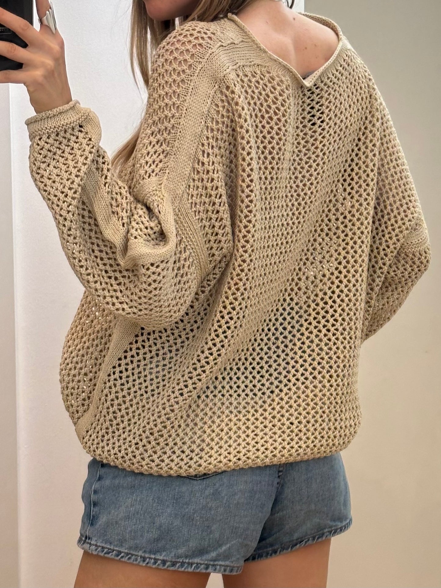 MarcCain Cotton Knit Sweater L